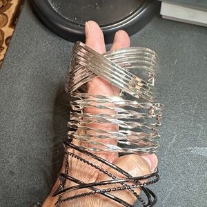 Elegant Silver Bangles